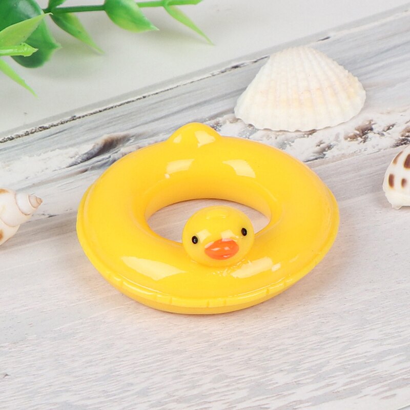 Resin 1/12 Doll House Miniature Resin Duck Swim Rings Swimming Laps Lifebelt Bathroom Pool Accessories