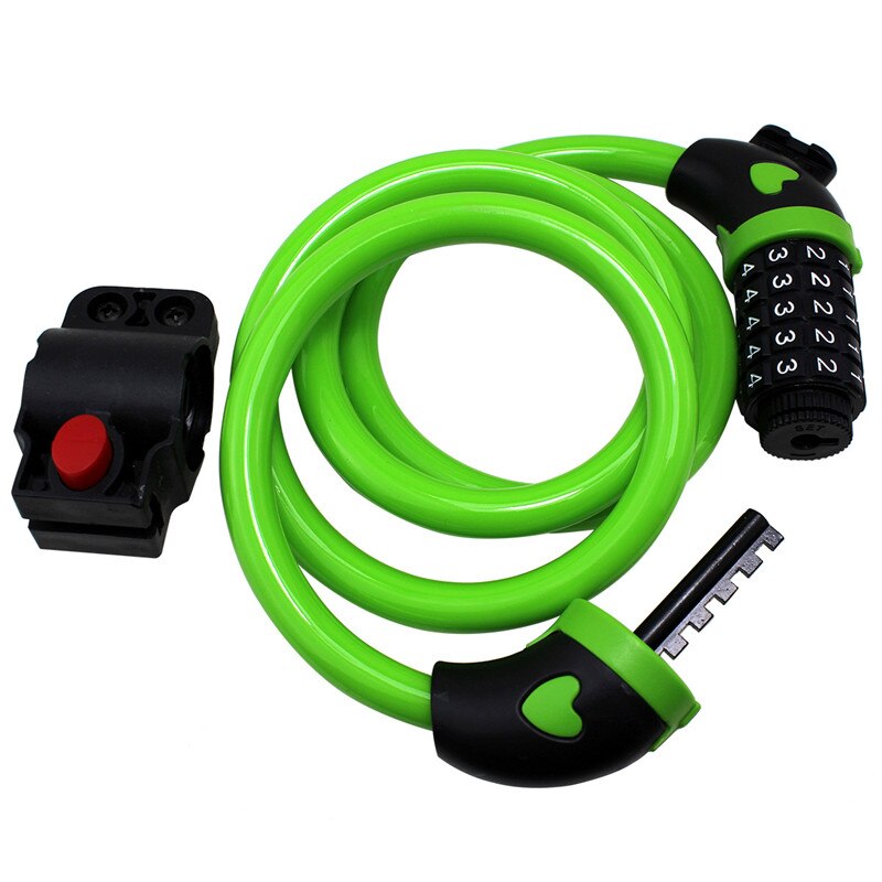 Bike Lock 5 Digit Code Combinatio Bicycle Lock Bicycle Security Lock Bicycle Equipment Anti-theft Lock