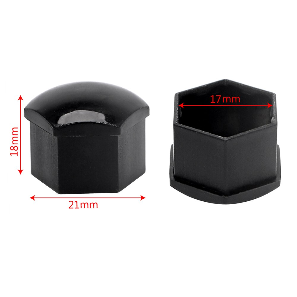 17mm 20Pcs/lot Wheel Lug Bolt Center Nut Covers Caps For Skoda octavia a5 a7 1 rapid fabia yeti superb accessories