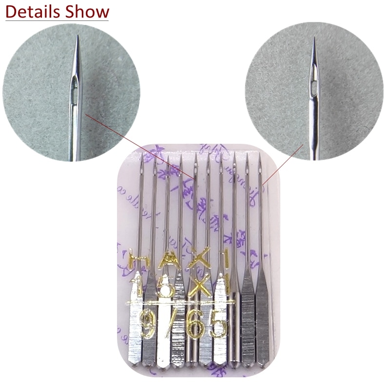 100pcs Sewing Needles size 65/9 HAX1 705H 130R 130/705H 15X1H for Domestic Sewing Machine Bernina Toyota Janome Juki Singer