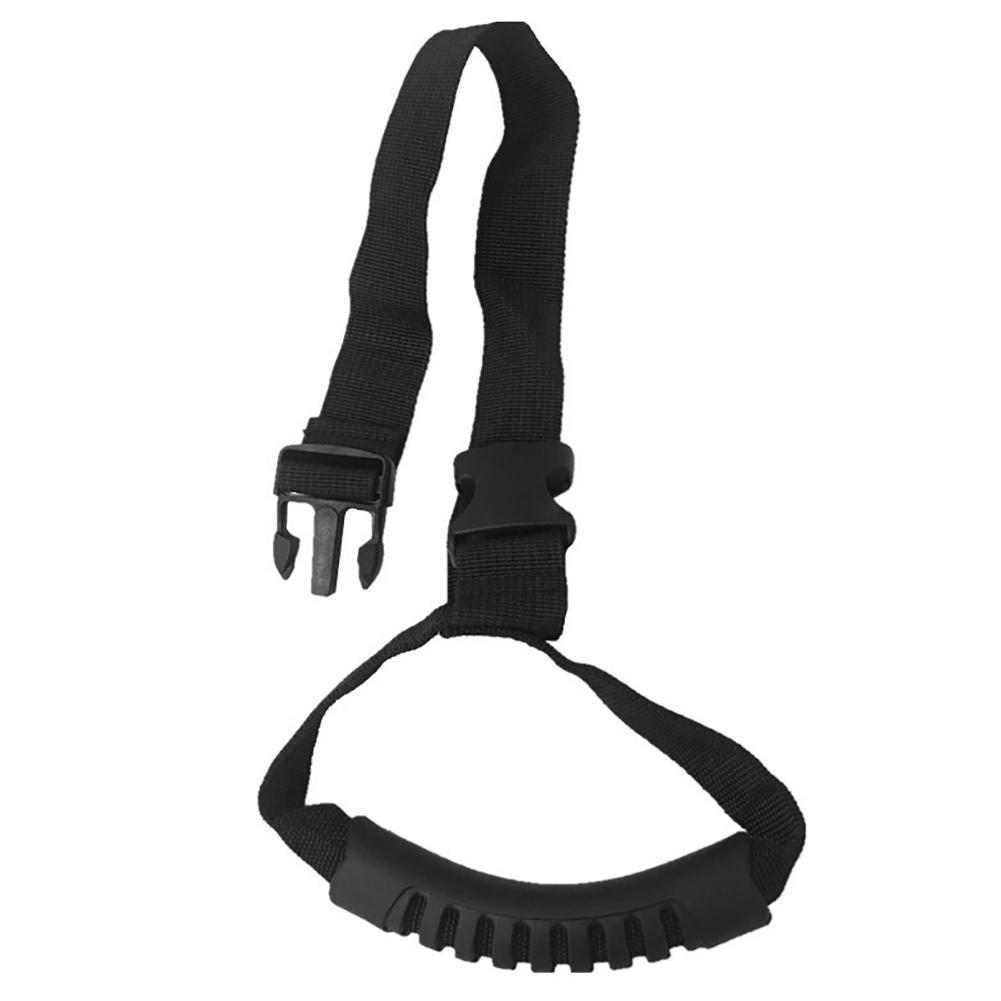 Car Grab Handle Adjustable Standing Aid Safety Handle Vehicle Support Portable Nylon Grip Handle Car Assist Device Black