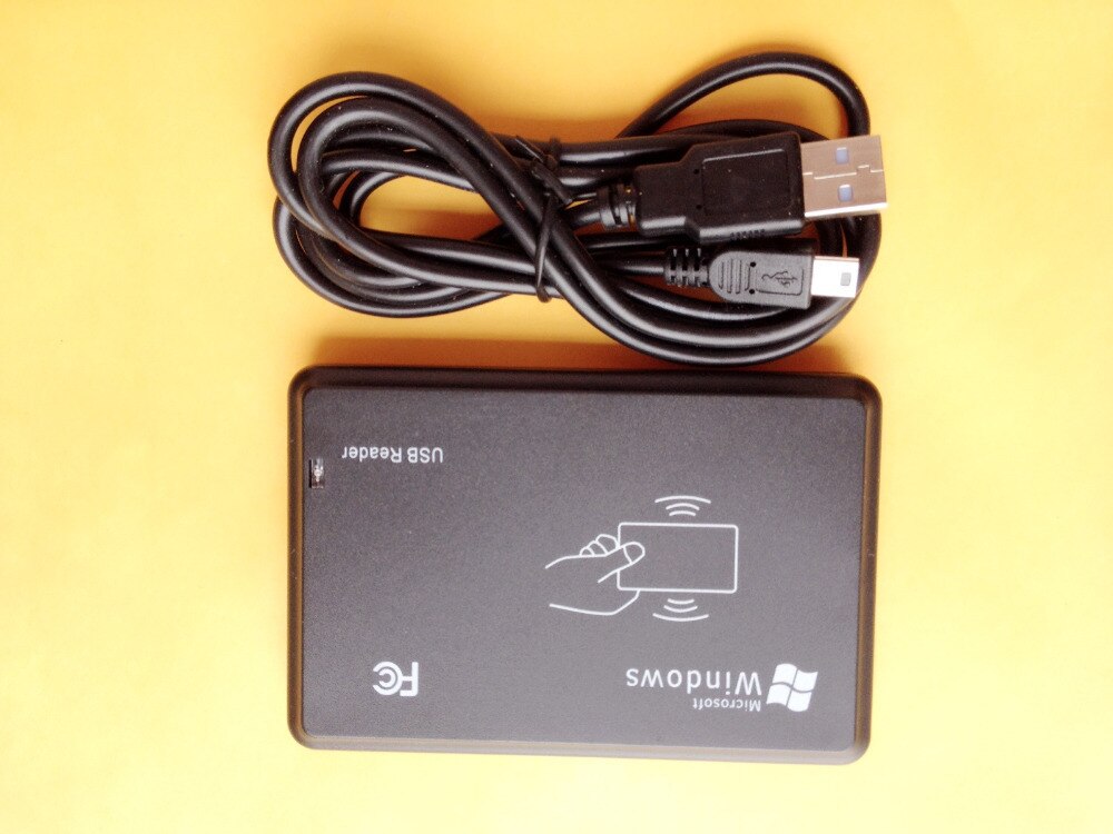 13.56Mhz RFID Card Reader USB Proximity Sensor Smart IC 14443A Cards Reader For Access Control