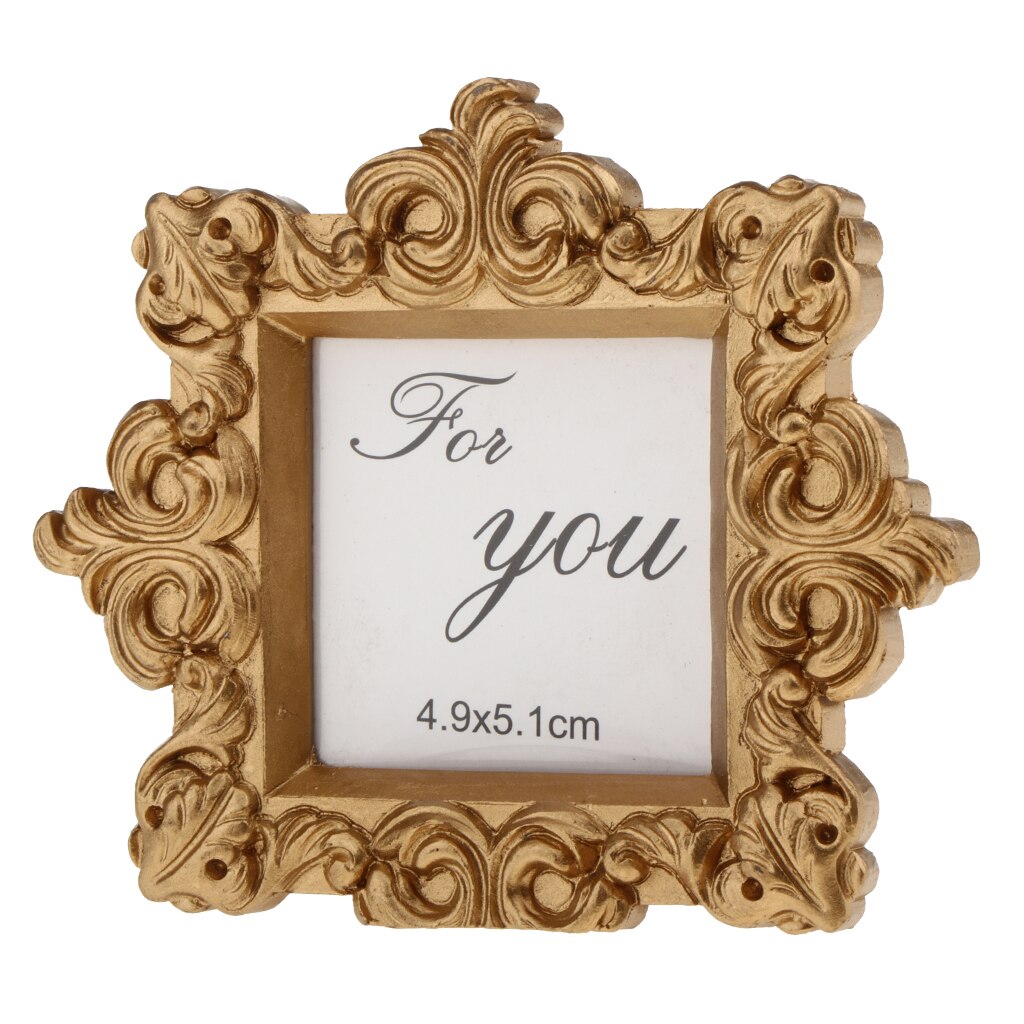 Retro Style Golden Picture Frame Treasure Picture Collection Frame for Birthday Party Decor