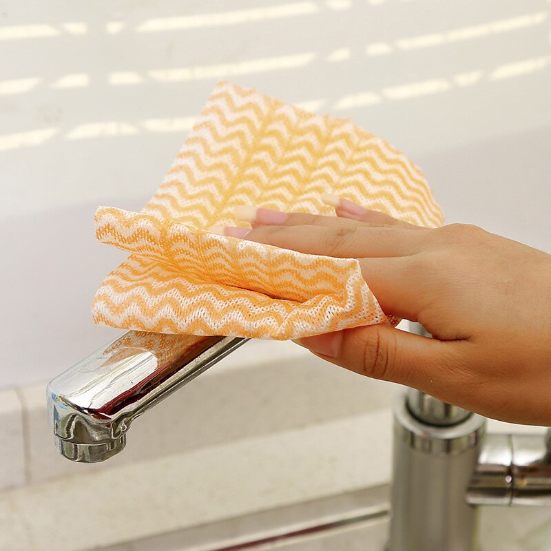 25 stuks/pak non-woven keukenreinigingsdoekjes wegwerpdoeken schuursponsjes vaatdoekjes badkamerwashandjes keukenhanddoeken