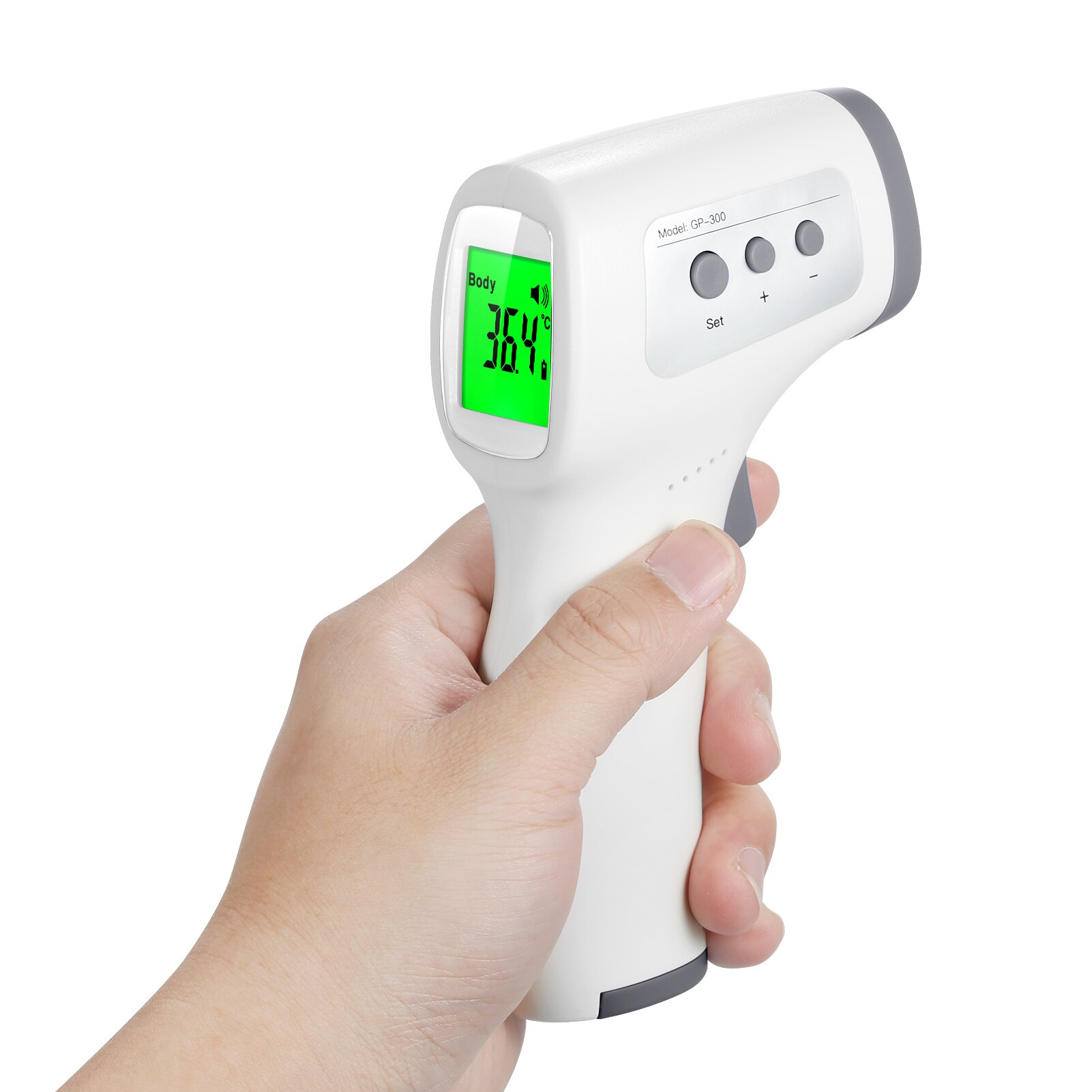 Digital pande termometer ikke-kontakt lcd infrarød termometer feber alarm kropstemperatur måling til baby børn voksne