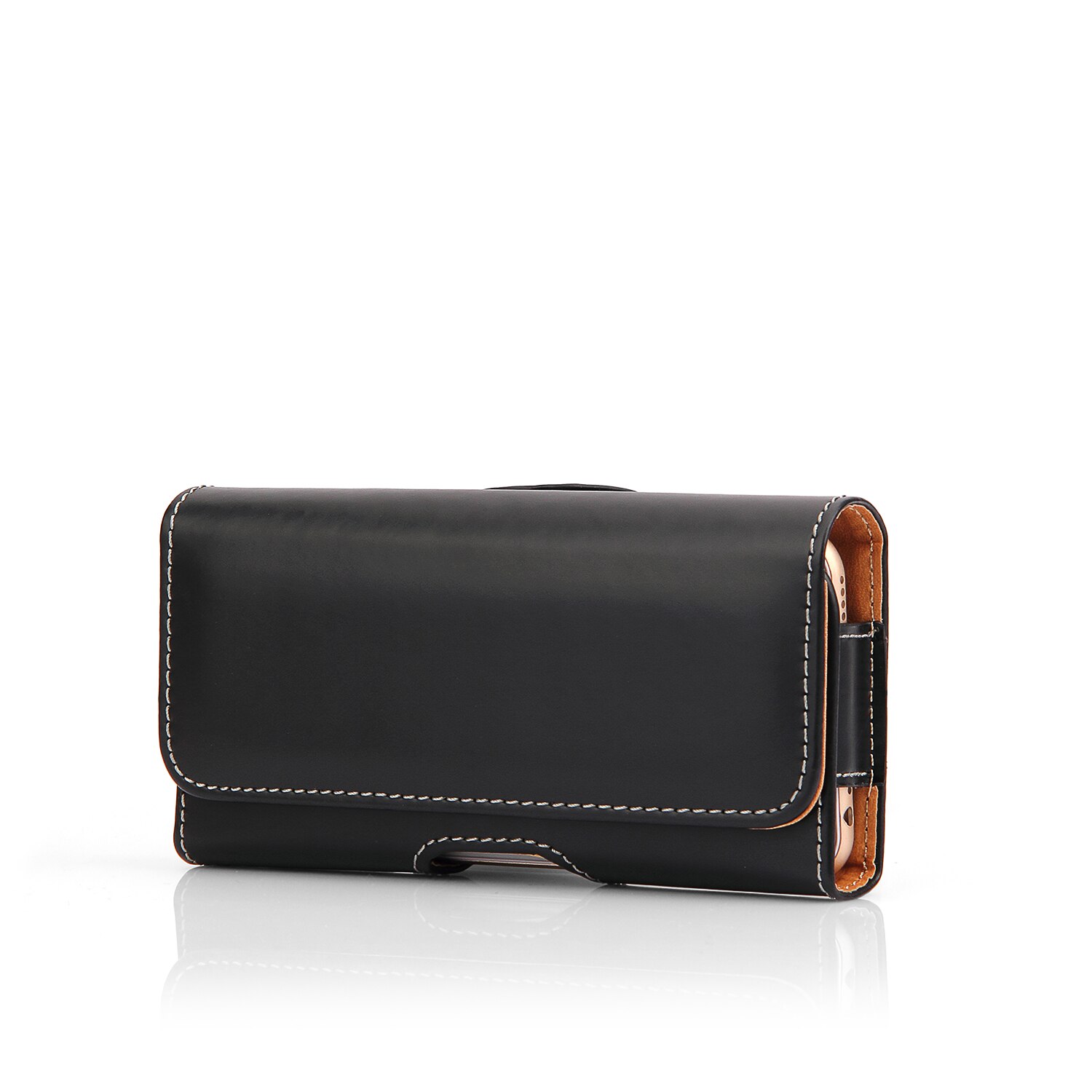 Universal Holster Skin Waist Hanging Belt Clip Leather Pouch Case For Vivo Z1 S7 X27 V15 V9 Y83 Pro iQOO Neo Y15 Y12 Z5x Y3