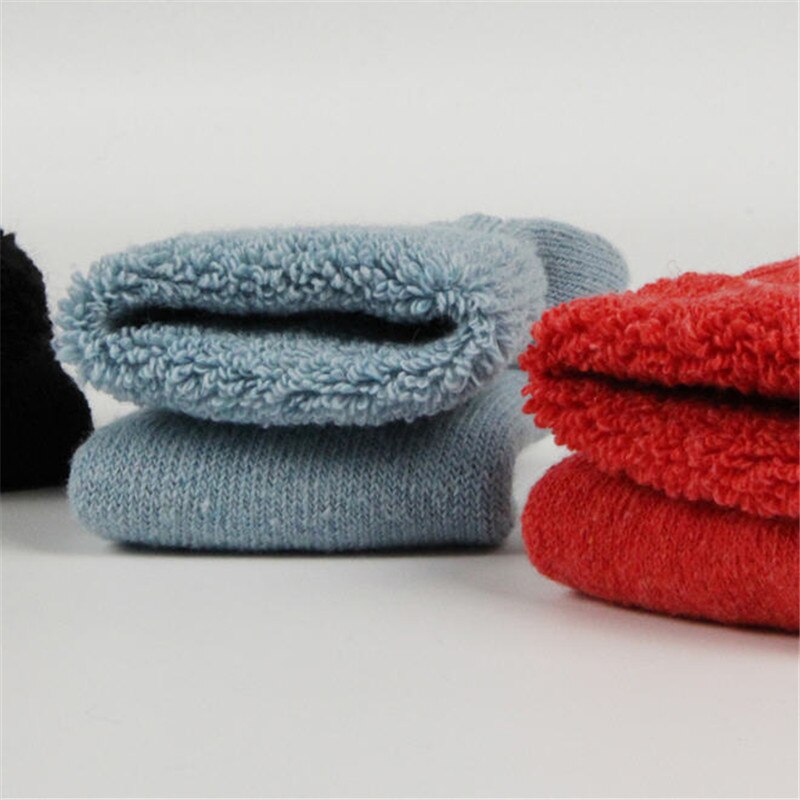 Vinter ull förtjockning varma strumpor kvinnor ren enfärgad termostrumpa ultra tjock kvinnlig meias strumpor kvinnor  a1476