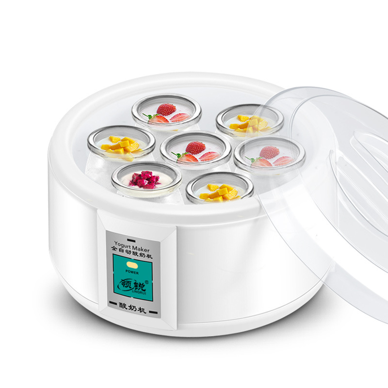 220V 1.5L Electric Automatic Yogurt Maker Machine Yoghurt DIY Tool Material Stainless Steel Plastic Container Kithchen Appliance