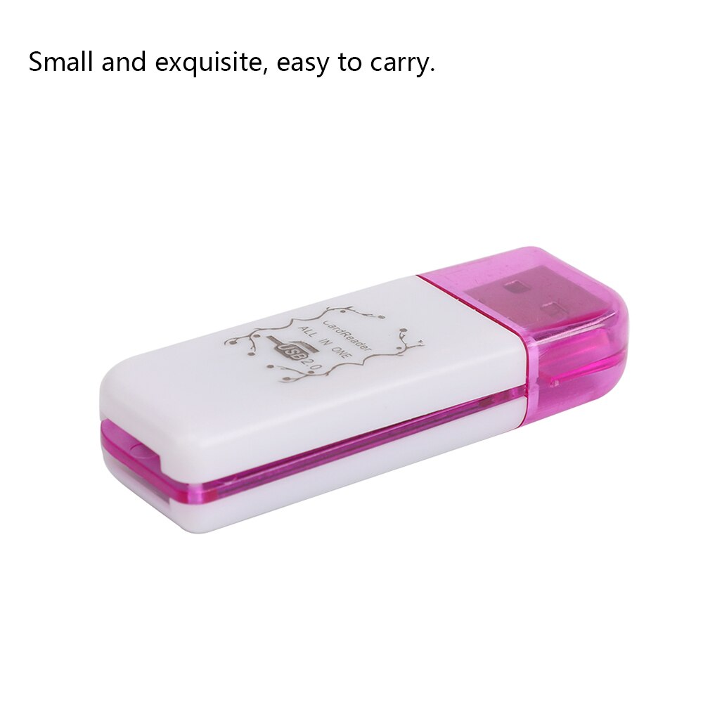 4-In-1 USB 2.0 USB Card Reader Multi-port Card Reader for TF/MMC/MS/M2 For Laptop Desktop Notebook Computer USB2.0 Card Readers