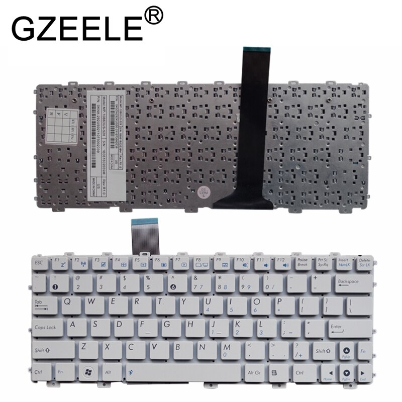 GZEELE US laptop keyboard For Asus Eee PC EPC 1015 1015PN 1015PW 1015BX 1015PX 1015PD 1015TX 1015CX 1011PX 1011CH NO frame
