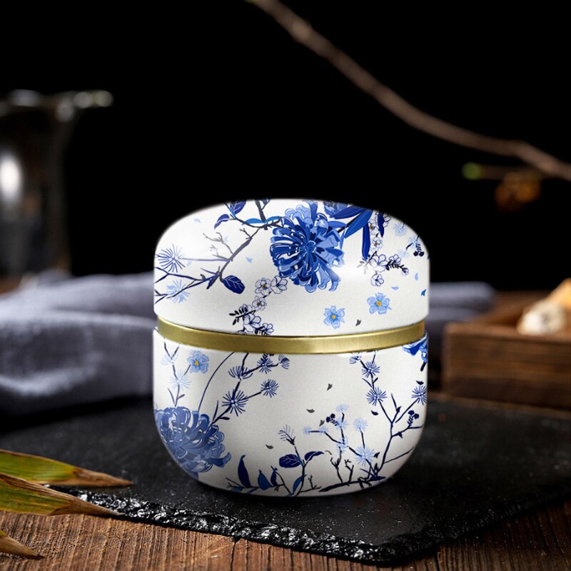 Japanese Style Kitchen Tea Box Jar Storage Holder Sweetmeats Candies Cans Teaware Tea Coffee Tin Containers Storage Box: 15-1PC