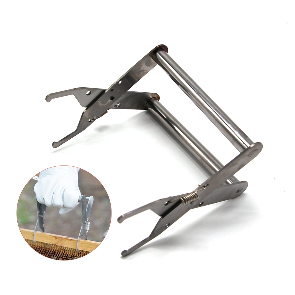 1PCS Beekeeping Bee Hive Frame Holder Capture Grip Lifting Stainless Steel Bees Sting Pliers Tools Supplies