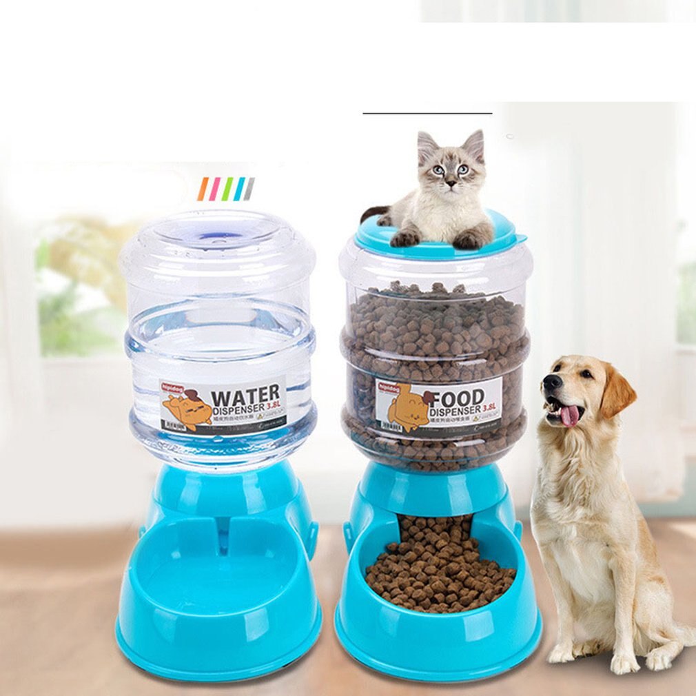 3.8L Huisdier Automatische Feeder Hond Kat Drinken Kom Voor Hond Drinkwater Kat Voeden Grote Capaciteit Dispenser Huisdier Kat hond