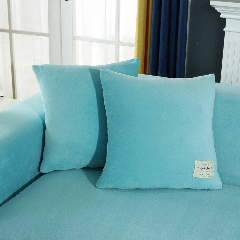 Sametti pehmo l-muotoinen sohvan päällinen olohuoneeseen elastinen huonekalu sohva päällinen leposohva kulmasohvan päällinen setti stretch