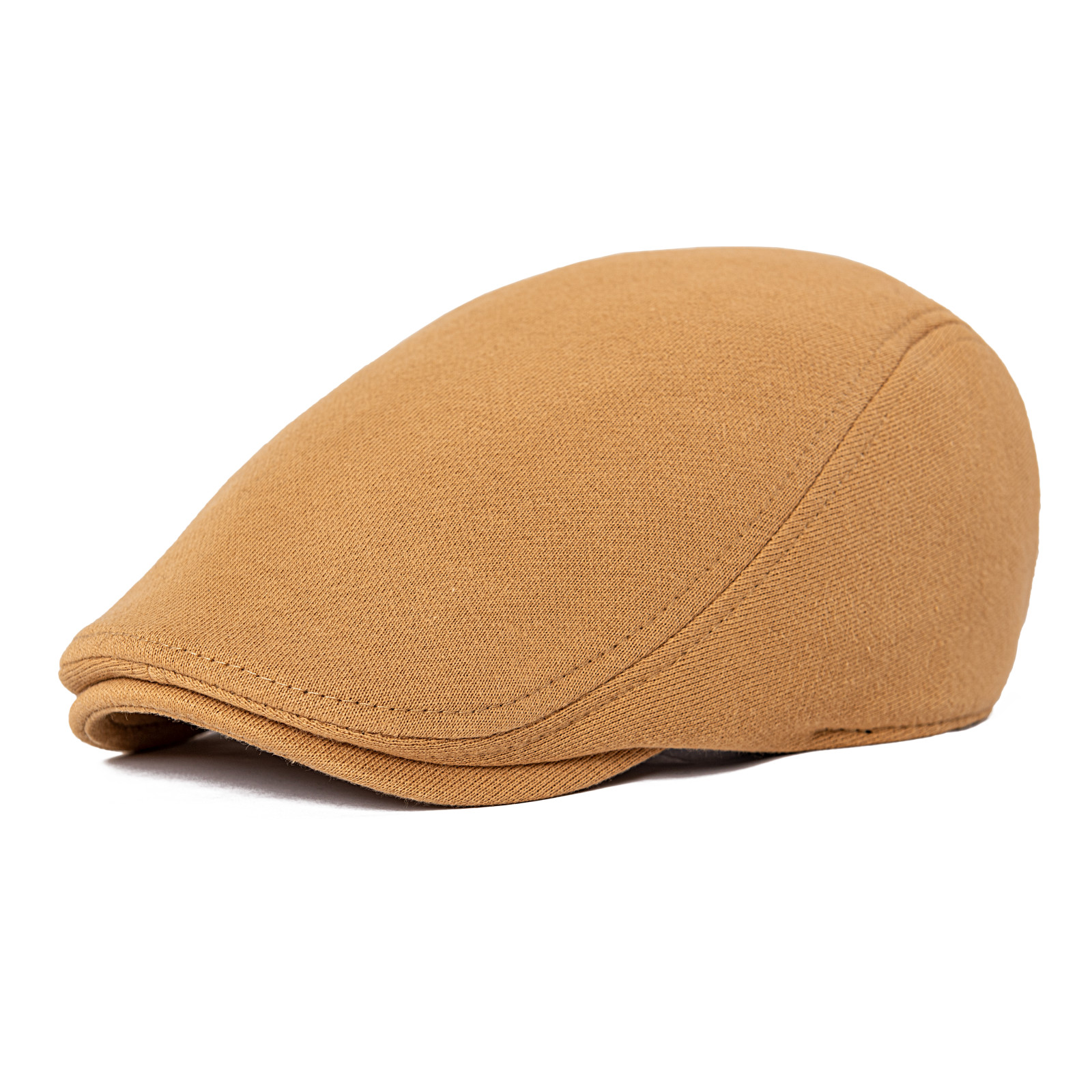 VOBOOM – casquette plate en coton pour homme et femme, chapeau de chauffeur de taxi, Vintage, doux, décontracté, boulanger, livreur de journaux: Kaki