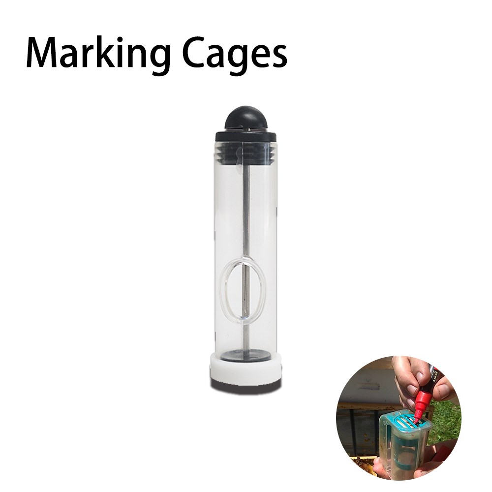 1Pcs Bee Keeper Mark Marker Tool Plush Marker Bottle Plunger Bee Queen Marking With A Light Hand Apiculture Equipment Marker Bottle Convenient Accessory