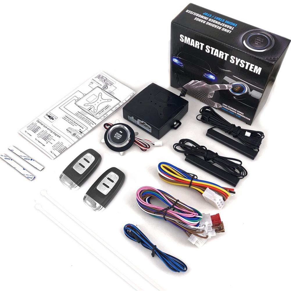 Anti-Diefstal Keyless Start Systeem Afstandsbediening Alarmsysteem Auto Suv Start Knop Alarm Keyless Entry Starter Auto Accessoires 12V: For x1