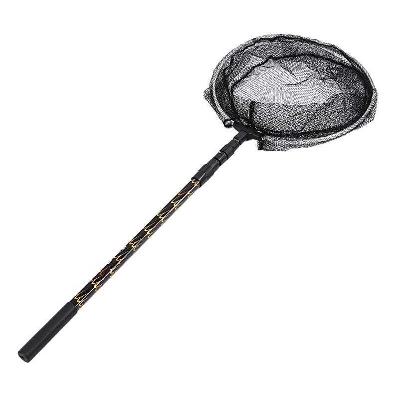 Epuisette rétractable pliante,filet avec manche en alliage d&#39;aluminium, matériel de pêche, 170 m,