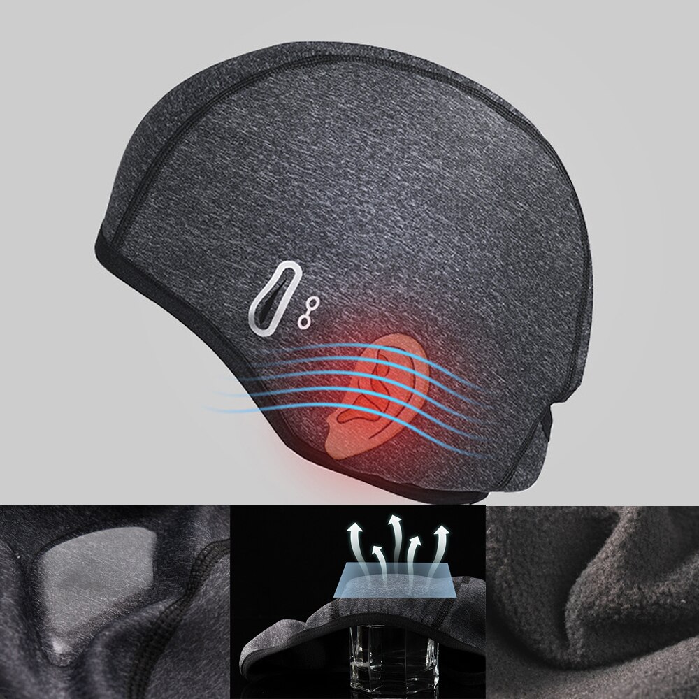 Berretto da ciclismo invernale antivento termico da corsa sci moto equitazione pesca cappello da alpinismo berretto sportivo da esterno berretto con teschio