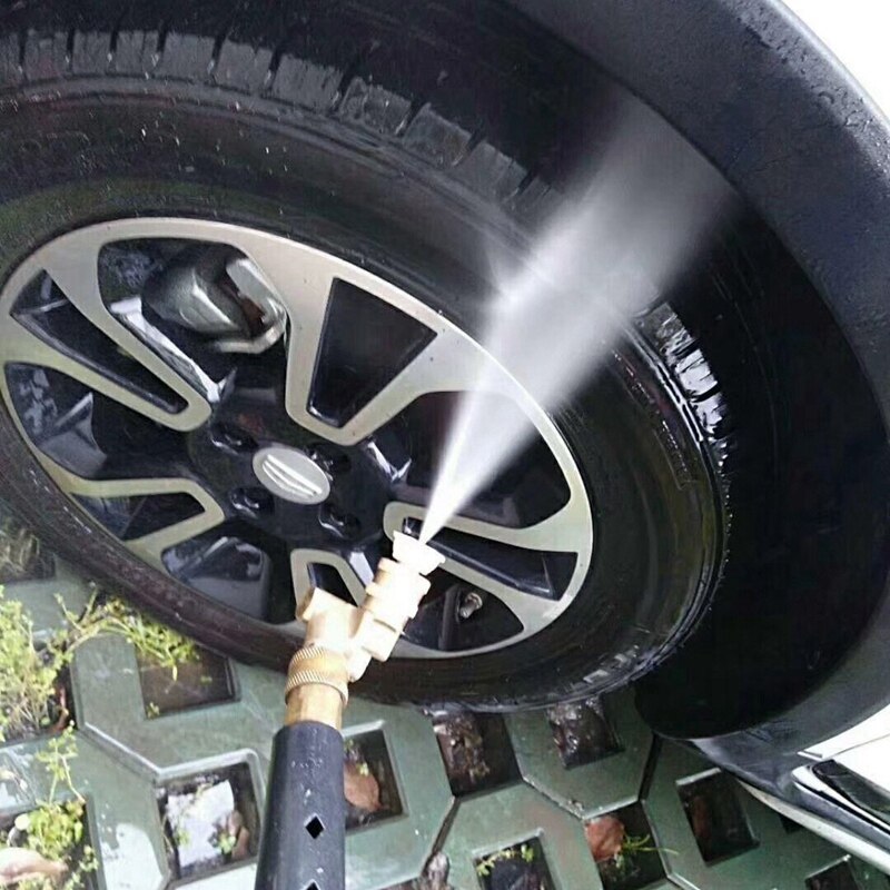 Pivoting Coupler for Pressure Washer Nozzle, Gutter Cleaner Attachment for Gutter Cleaning, 240 Degree, 4500 Psi, 1/4 Inch Quick