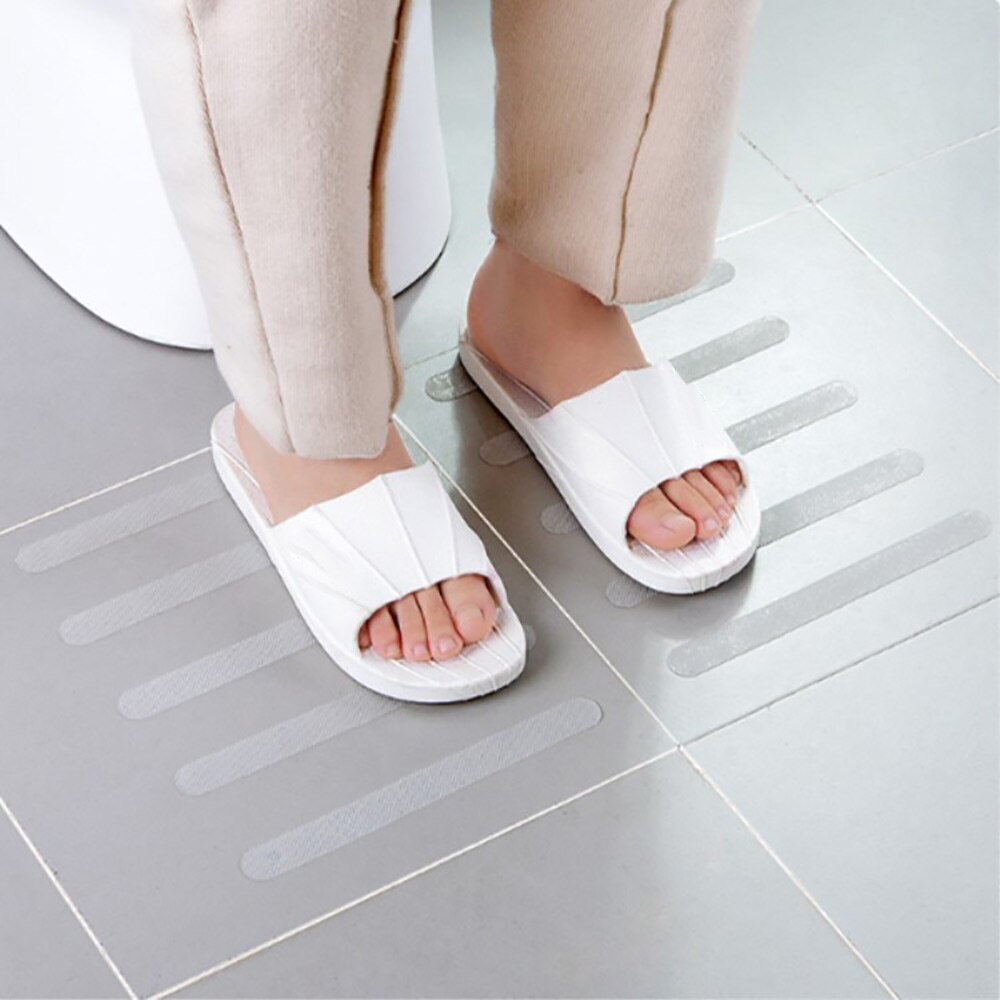 5pcs Anti Slip Bath Grip Stickers Shower Non Slip Strips Self Adhesive Transparent Non-Slip Tape