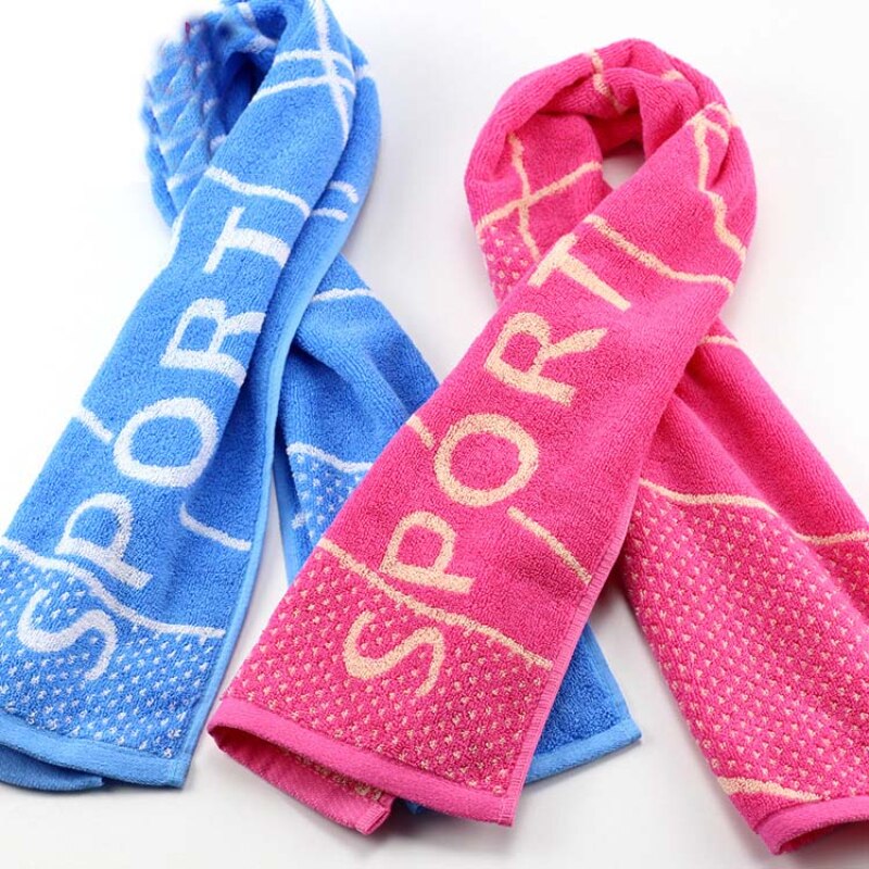 Cotton Yarn-Dyed Sports Towel Badminton Jacquard Sports Hood Gym Sweat Towel