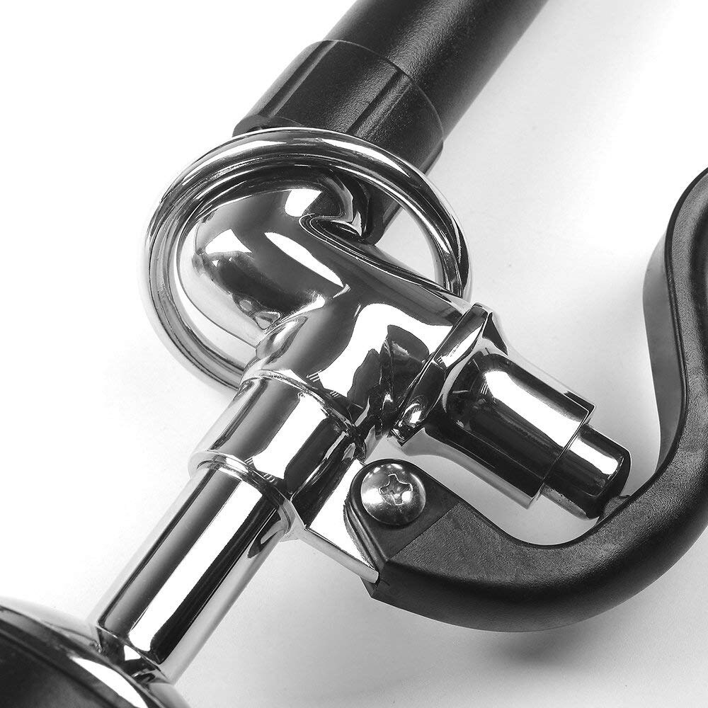 Pre Rinse Sprayer Commercial Kitchen Faucet Parts Chrome Finished (Black) With Steel Stainless Ring And Rubber Ring