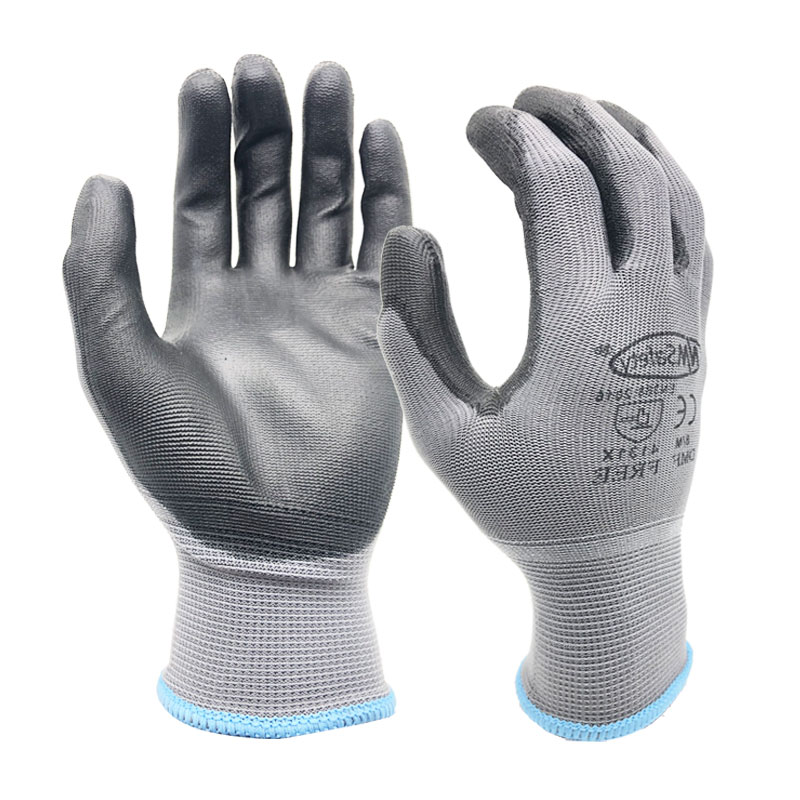 NMSafety guantes de trabajo de , 24 piezas/12 pares, con revestimiento de palma de goma PU, guantes protectores de seguridad