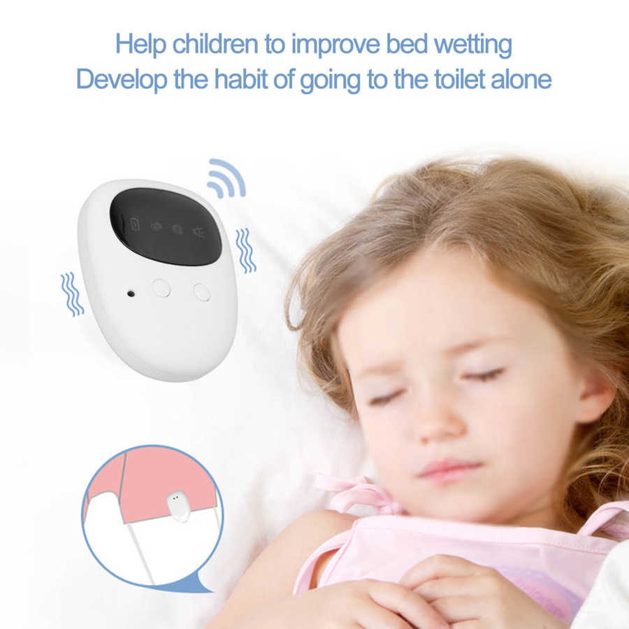 Wireless Bedwetting Alarm Pee Alarm with Receiver for Boys Grils Kids Potty Training Elder Care 30-50M Range Vibration Reminding