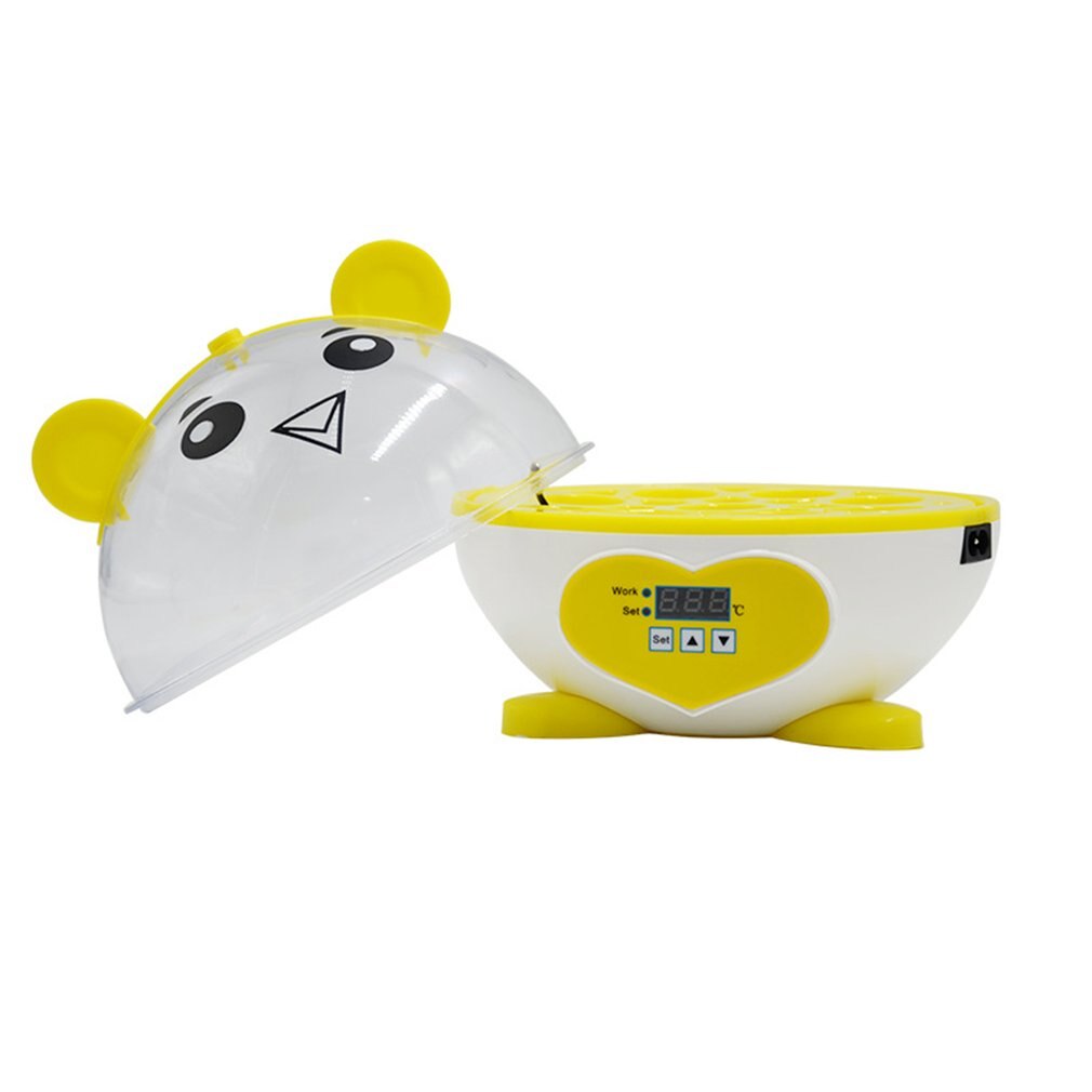 20W Cute Mini 9 Eggs Incubator Incubation Brooder Manual Egg Incubator Digital Temperature Adjustable Hatcher