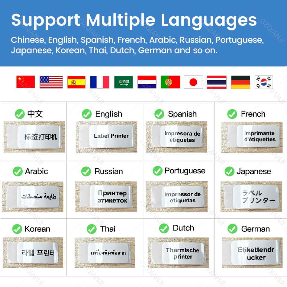 Niimbot D11 Label Printer Mini Wireless Sticker Printing Label Maker with 5 10 Roll White Paper Official Phone Price Tag Printer