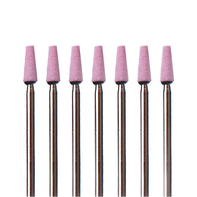 7Pc Keramische Steen Nail Boor Frezen Cuticle Schoon Bramen Polijsten Nagelvijlen Pedicure Tool Combinatie Accessoires: 15