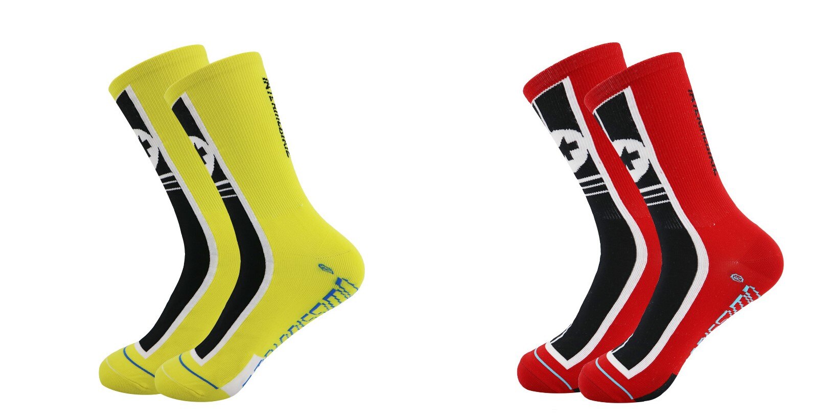 Men Coolmax Sports Socks Riding Cycling Basketball Running Sport Socks Summer Hiking Tennis Ski Bike Bicycle Slip: m