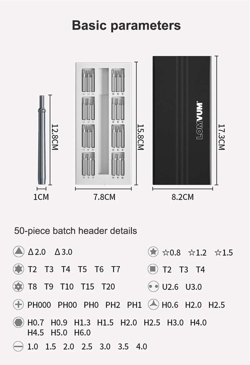LOMVUM Screwdriver Kit Multi-function Precision Screw Driver Magnetic Screwdriver Bit For Camera Phone Repair Tool Hand Tool Set