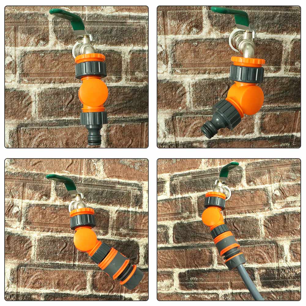 Tuinslang Kraan 1/2 "3/4" 1 "Draad Verstelbare Snelkoppelingen Voor 16Mm Buis Bewatering Fitting 180 ° Draaibare Kraan Joint