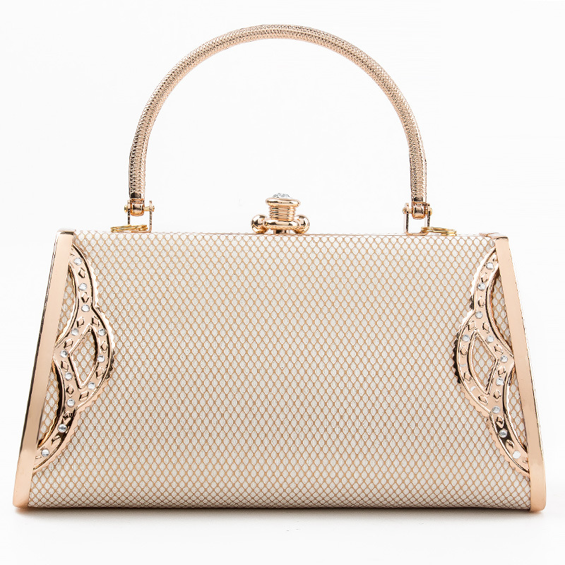 SEKUSA laided sacs de soirée femme luxe métal or embrayages sacs à main de mariée pour seau diamants fête dîner sac à main sacs: Default Title