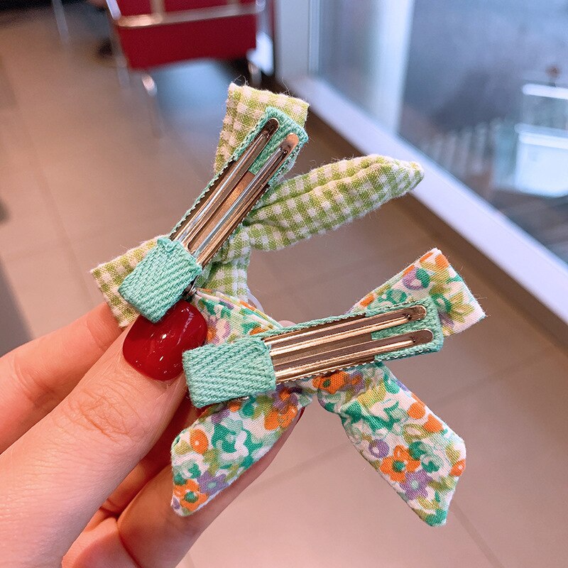 3 Stks/set Leuke Bows Haarspelden Voor Meisjes Bloem Print Haar Bogen Boutique Haar Clip Voor Kinderen Meisjes Haarspeldjes Haaraccessoires