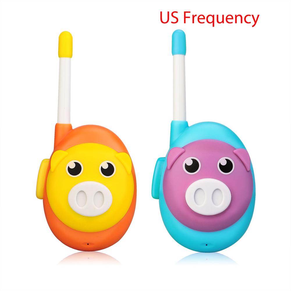 Chape RB616 RB16 talkie-walkie enfants 2 pièces mignon 1 canal deux couleurs talkie-walkie anniversaire de noël jouet talkie-walkie: US Frequency