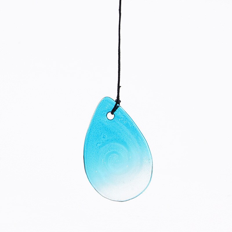 1Pc Smeedijzeren Windgong Ijsvogel Glas Spray Geschilderd Schilderij Ambachten S Haak Pijp Hanger Binnenplaats Balkon Creatieve