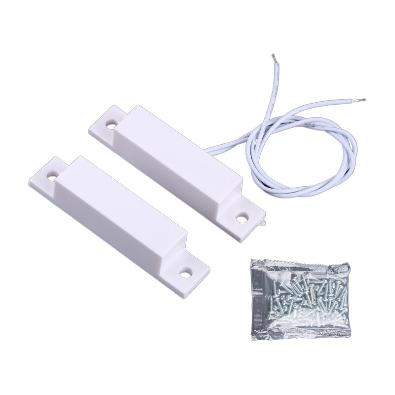 Magnetic Door Window Contact Sensor Alarm Reed Switch Security Home Burglar Alarm NO/NC Magnetic Switch Easy to Install: O Normally Open