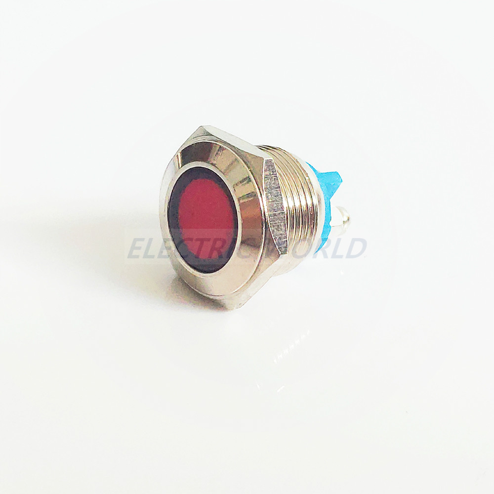 12mm waterproof Signal indicator lamp LED Metal Indicator light LIGHT 5V 12V 24V 220V screw connector light for motor bike