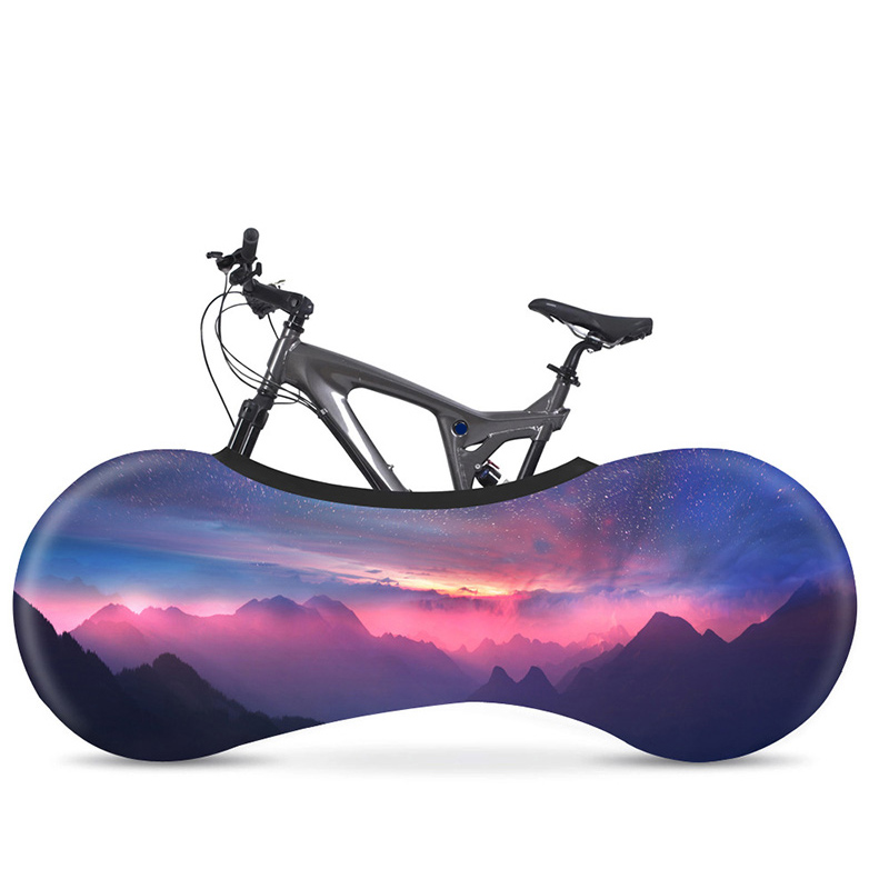 Hssee scenery series 26 “ -28 ” cykelbeskyttelseskappe elastisk stof landevejscykel indendørs støvbetræk passer 26 ” -28 ” cykel: 17