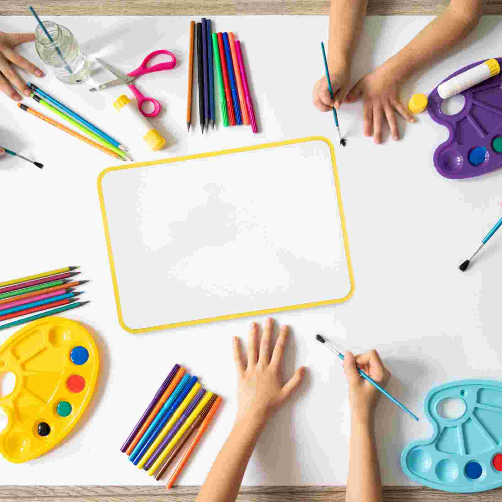 Pizarra blanca magnética pequeña, tablero de borrado en seco, tablero de escritura para niños, herramienta de enseñanza, pizarra, suministros de presentación, pizarras blancas para estudiantes