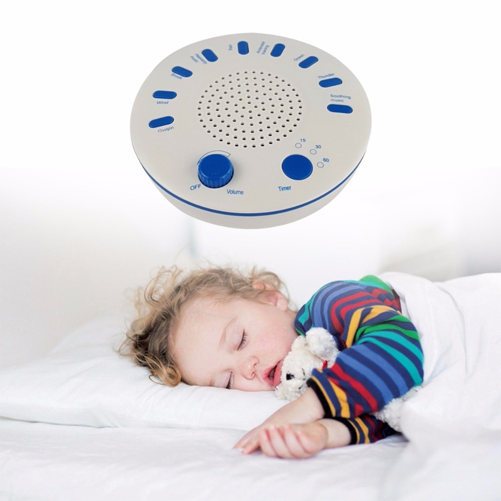 Weiß Lärm Baby Schlaf Maschine Schnuller Wiederaufladbare Schlaf Helfer mit Natur Musik Klang Maschine für Schlaf Entspannen Weihnachten