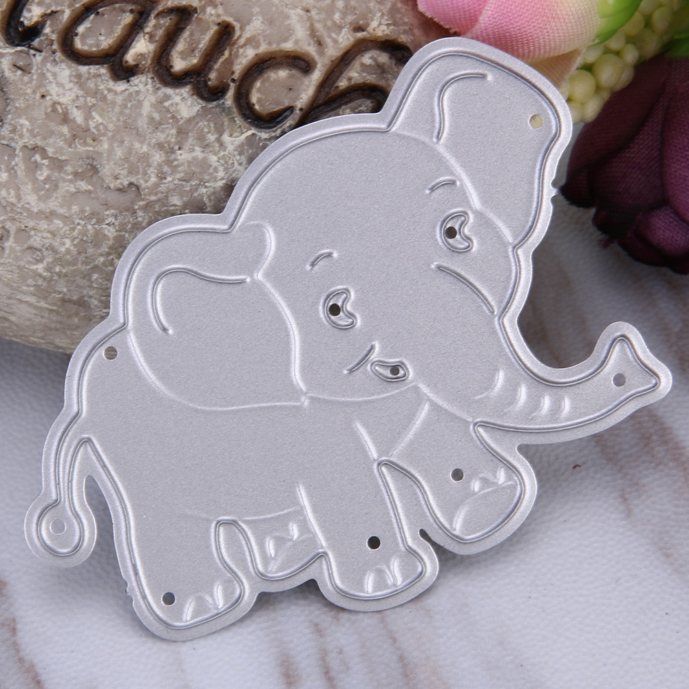 Modelli di elefanti stampi in metallo taglio per scrapbooking carte Album decorazione taglierina strumento Die Cut moda metallo taglio muore fai da te