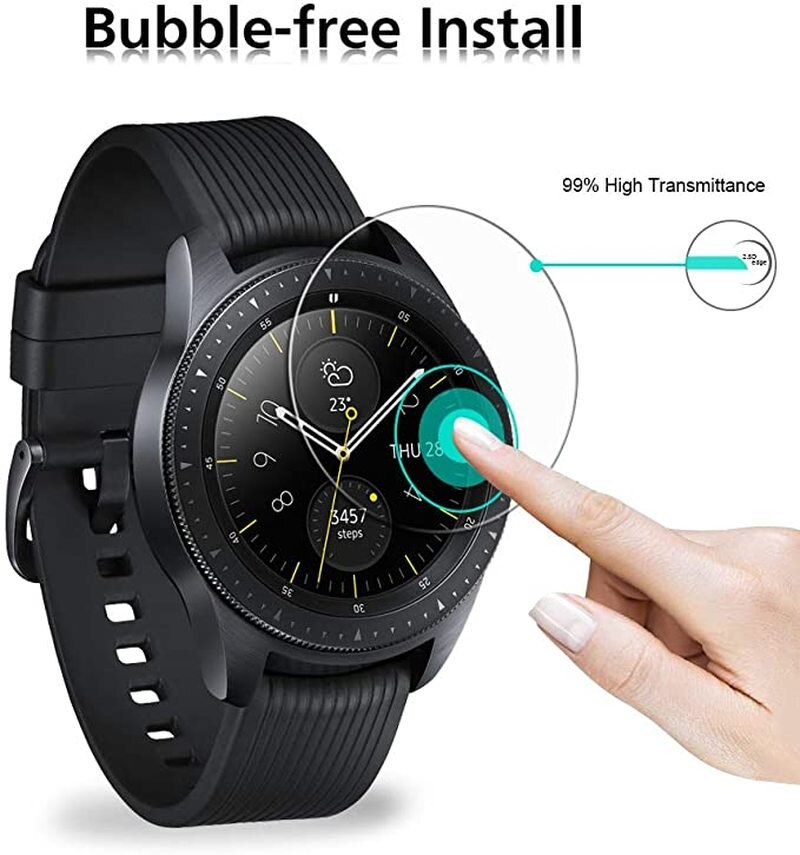 Tempered Glass for Samsung Galaxy Watch 4 40mm 44mm HD Clear Glass Film Screen Protector for Watch4 Classic 46mm 42mm