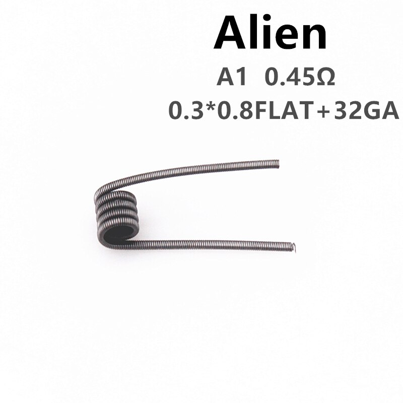 Glotech 50 pcs A1 316L Alien Tijger Gesmolten Clapton Premade Coils Hive Twisted Gemengde Twisted Prebuilt Coil voor DIY RDA RBA Verstuiver