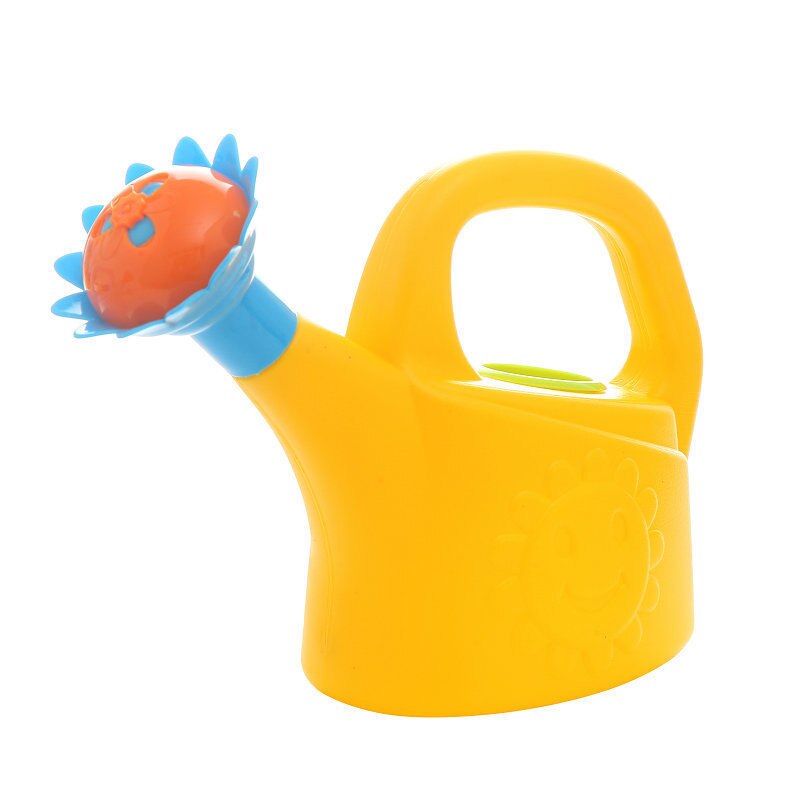 Cute cartoon house garden watering can spray bottle sprinkler children beach bath toy: Yellow