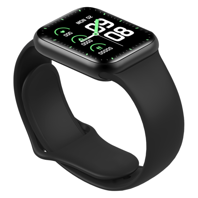 Neue X12 Clever Uhr Männer Frauen 1.57 ”Fitness Tracker Volle Touchscreen Ip67 Wasserdicht Herz Bewertung Monitor für iOS Android Xiaomi: Schwarz