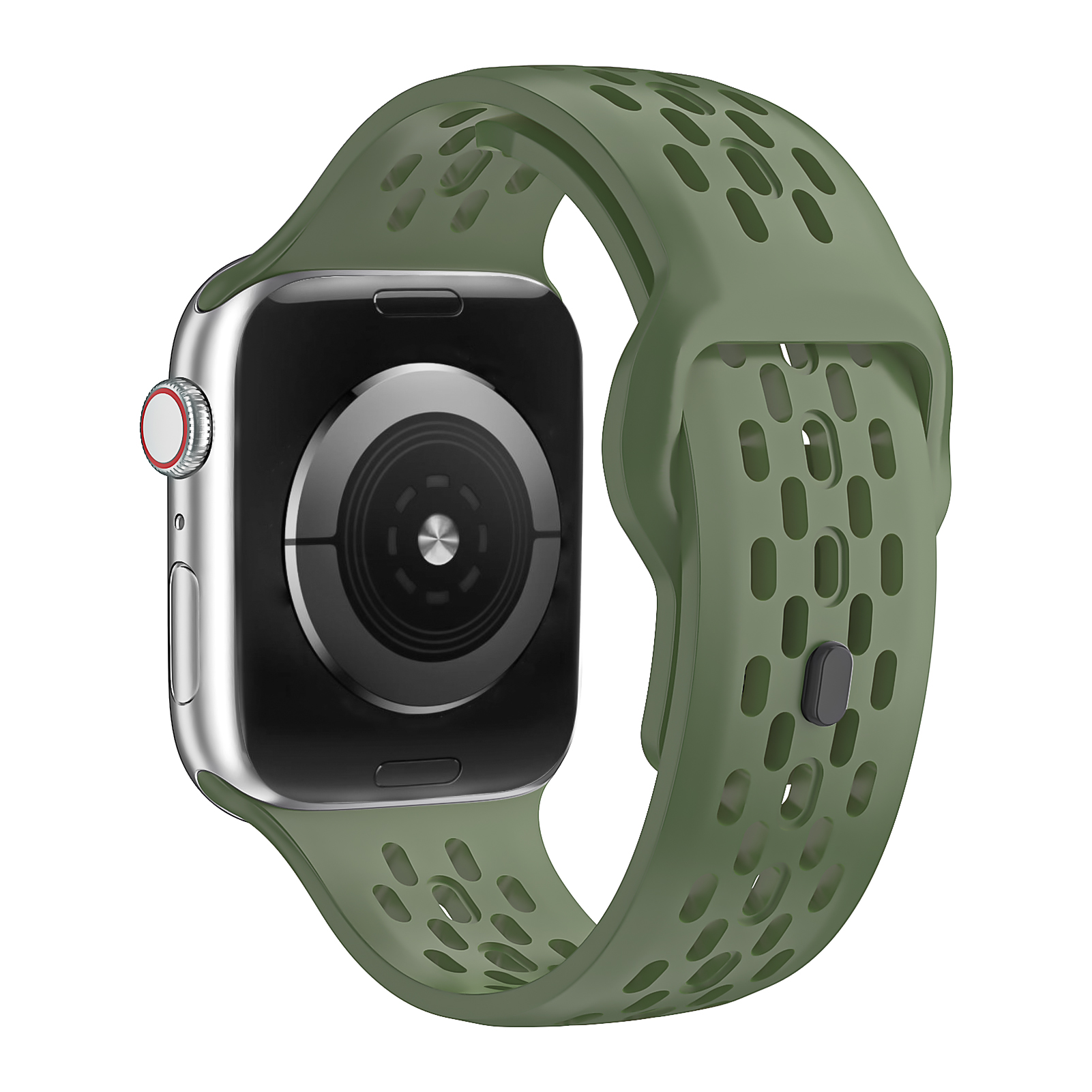Sportsilikon för apple watch-armband 44mm 45mm 49mm 40mm 41mm 38mm 45 mm correa-armband iwatch-serien 9 8 7 6 5 se ultra 2 band: Silvergul / 22mm
